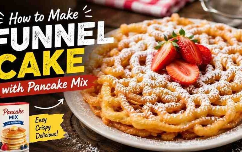 how to make funnel cake with pancake mix
