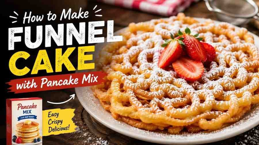 how to make funnel cake with pancake mix